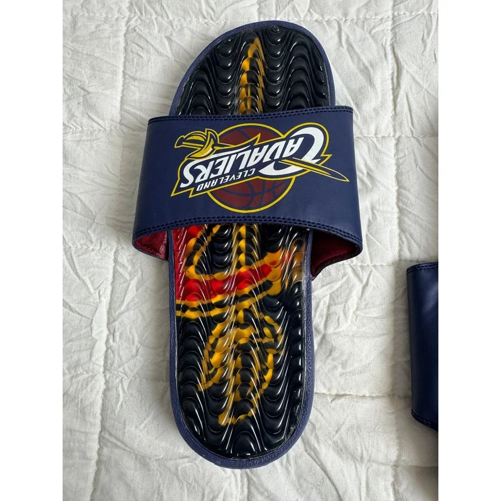 NBA Cleveland Cavaliers ISlide Navy Blue Athletic Sandals Men 9